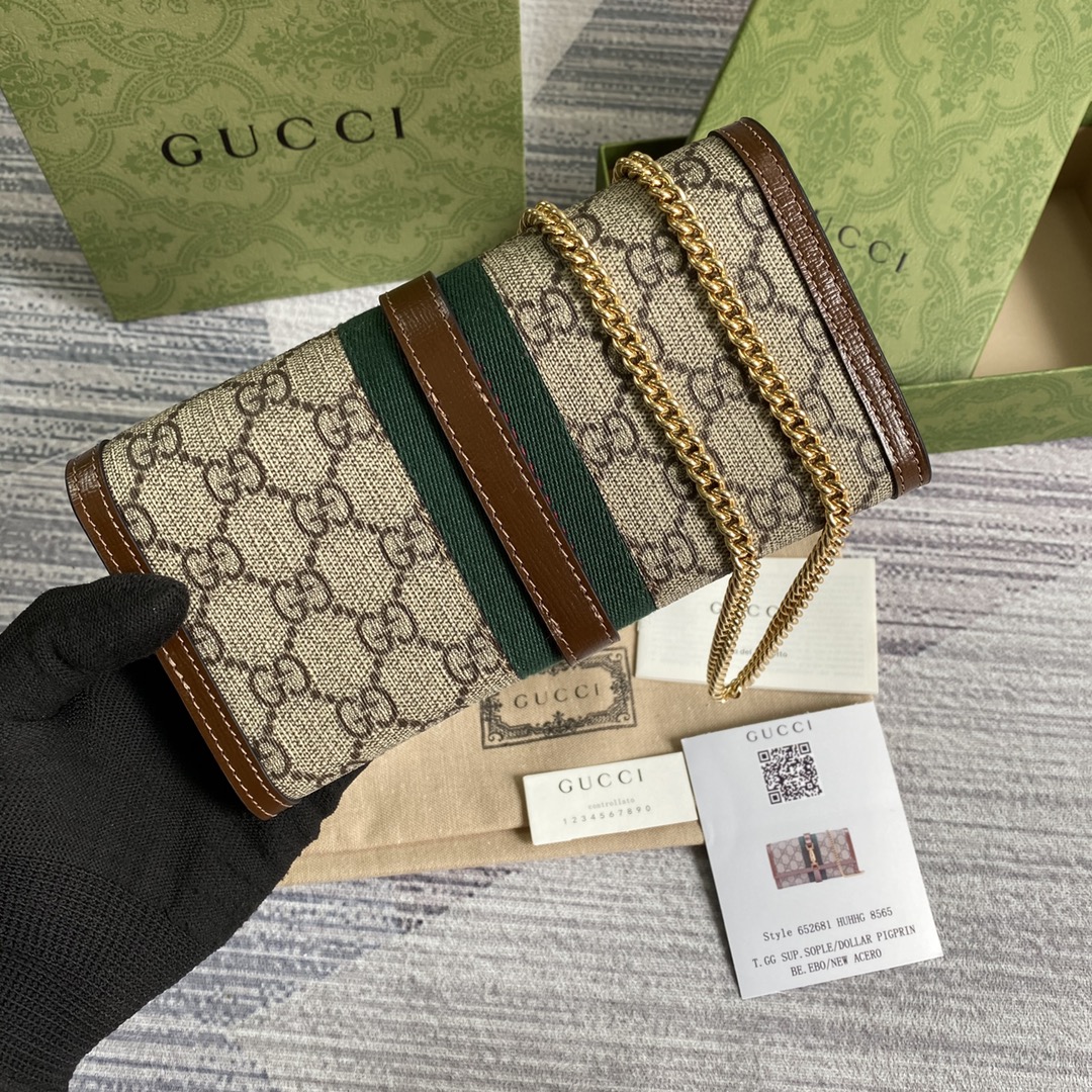 Gucci Jackie 1961 Chain Wallet 652681